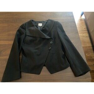 Armani Collezioni Blazer 8 Italy Black  Minimal Designer Capsule Quiet Lux